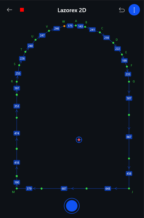 Точный 2D-чертёж арочного проёма по замерам Lazorex